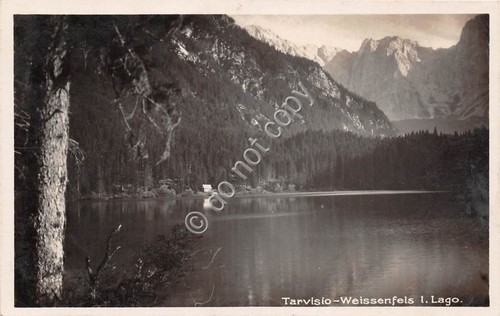 Cartolina tarvisio lago - tarvisio, il
