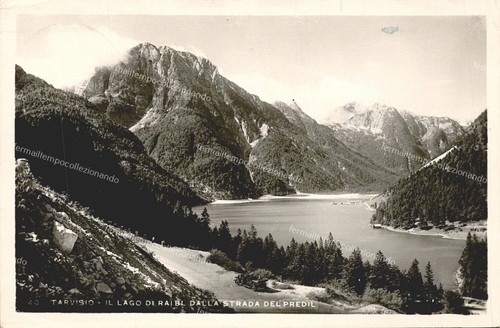 Df714 cartolina tarvisio lago - cartolina, tarvisio,lago