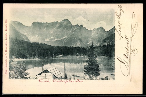 Tarvisio lago roccia - tarvisio,, di