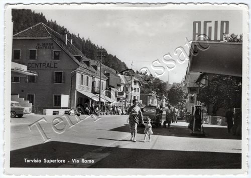 Cartolina tarvisio albergo - tarvisio,,